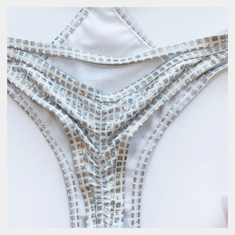 Josephine Sparkly High Cut Bottoms Bikini Swimwear