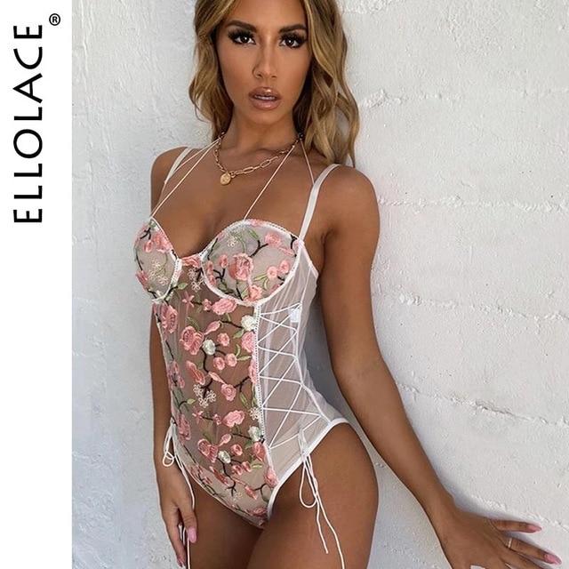 Monroe Lace Floral Bodysuit
