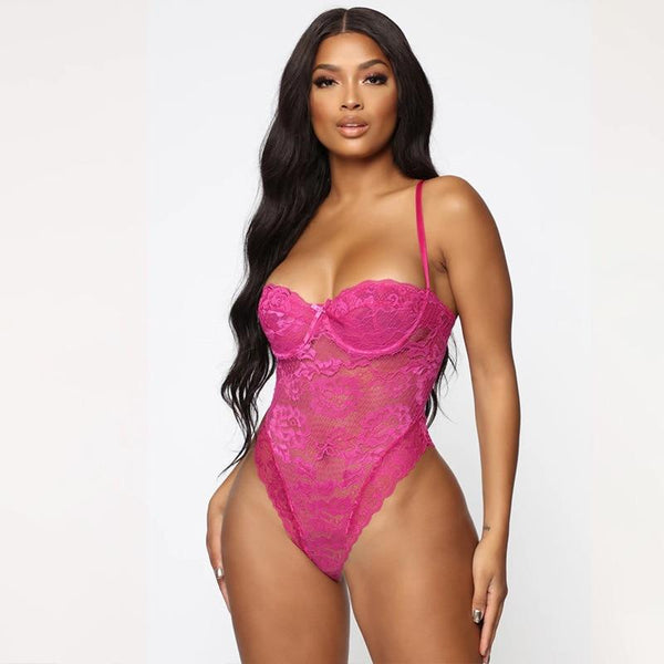 Gabriella Floral Lace Bodysuit