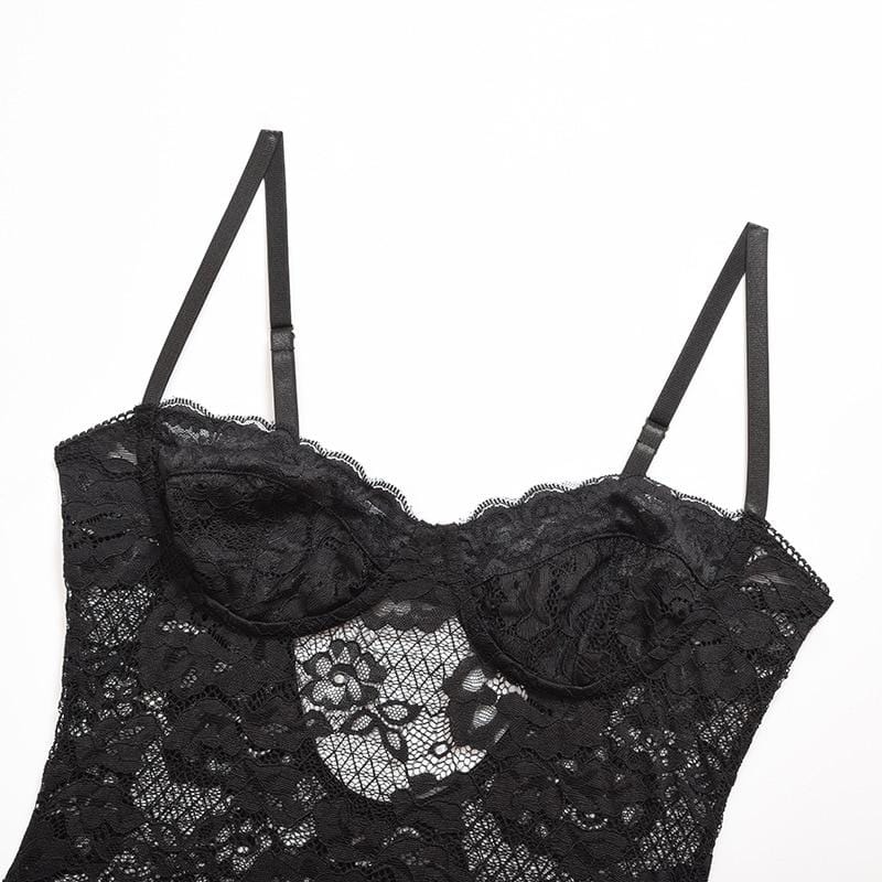 Gabriella Floral Lace Bodysuit